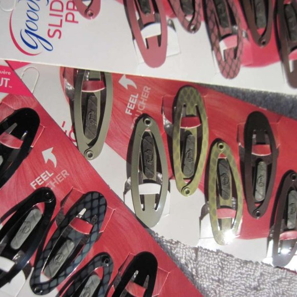 6 Goody Stay Put Slide Proof Hair Snap Clips Secure Hold Fit Black Blonde Brown - Picture 4 of 14